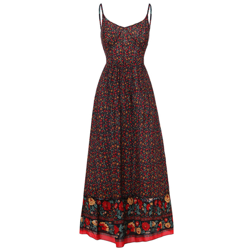 Kimberly® | Vestido Bohemio Con Tirantes