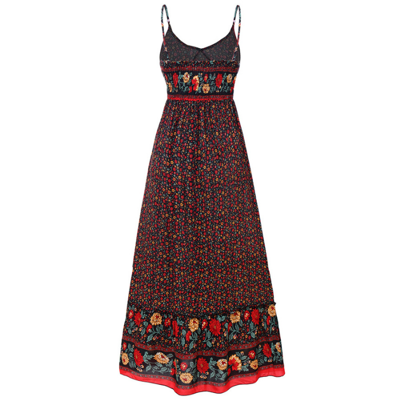 Kimberly® | Vestido Bohemio Con Tirantes