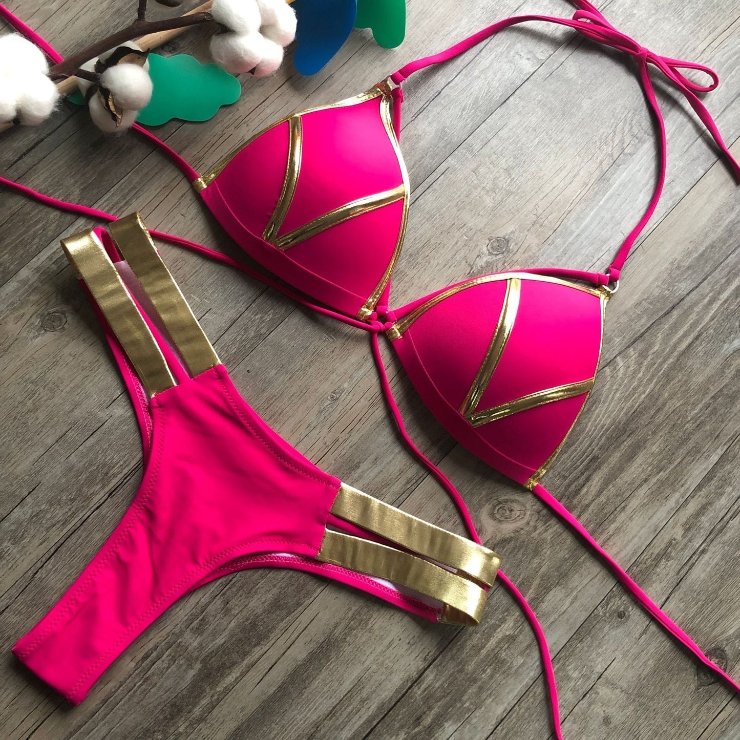 Brastias® | Bikini Con Lados De Bronce