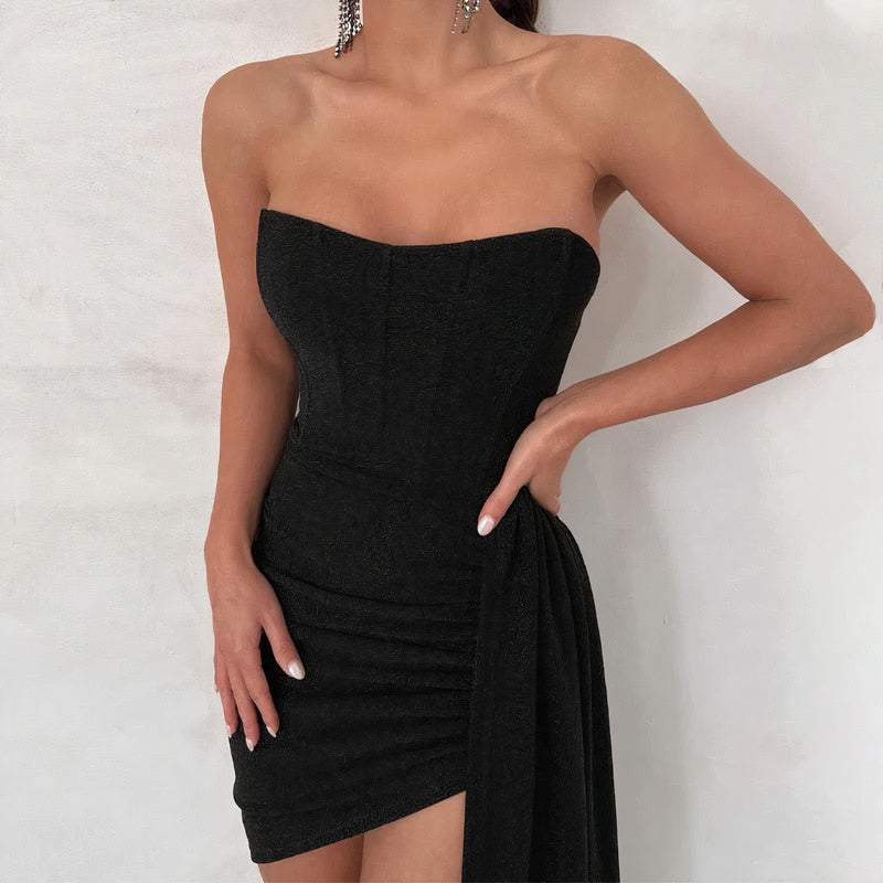 Anice® | Vestido De Cóctel Con Purpurina