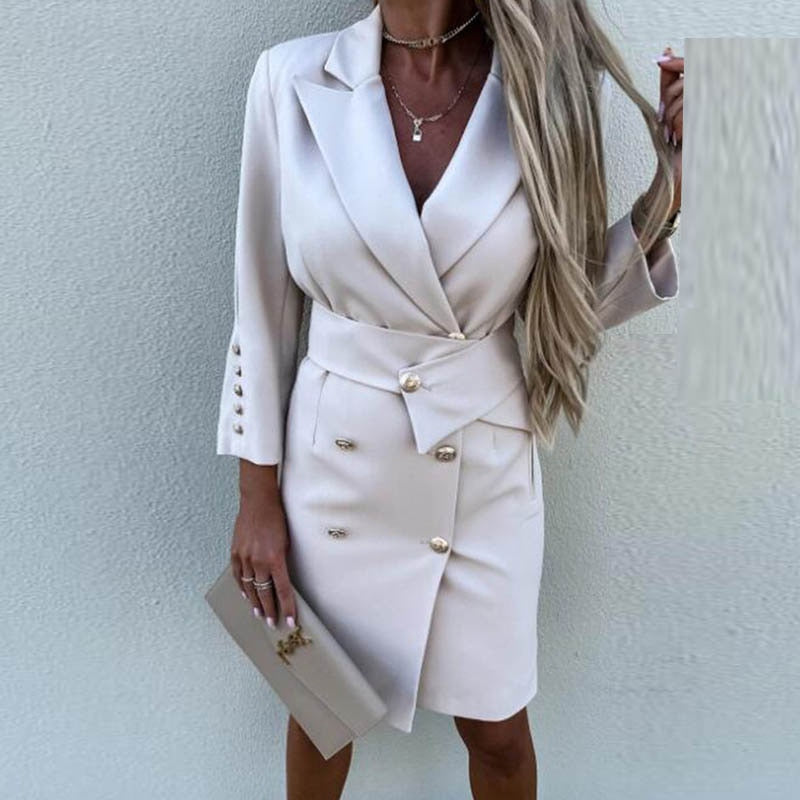 Aolani® | Vestido tipo blazer con doble botonadura