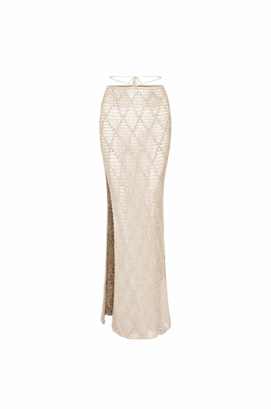 Luz María® | Bañador de verano con top y falda de punto.