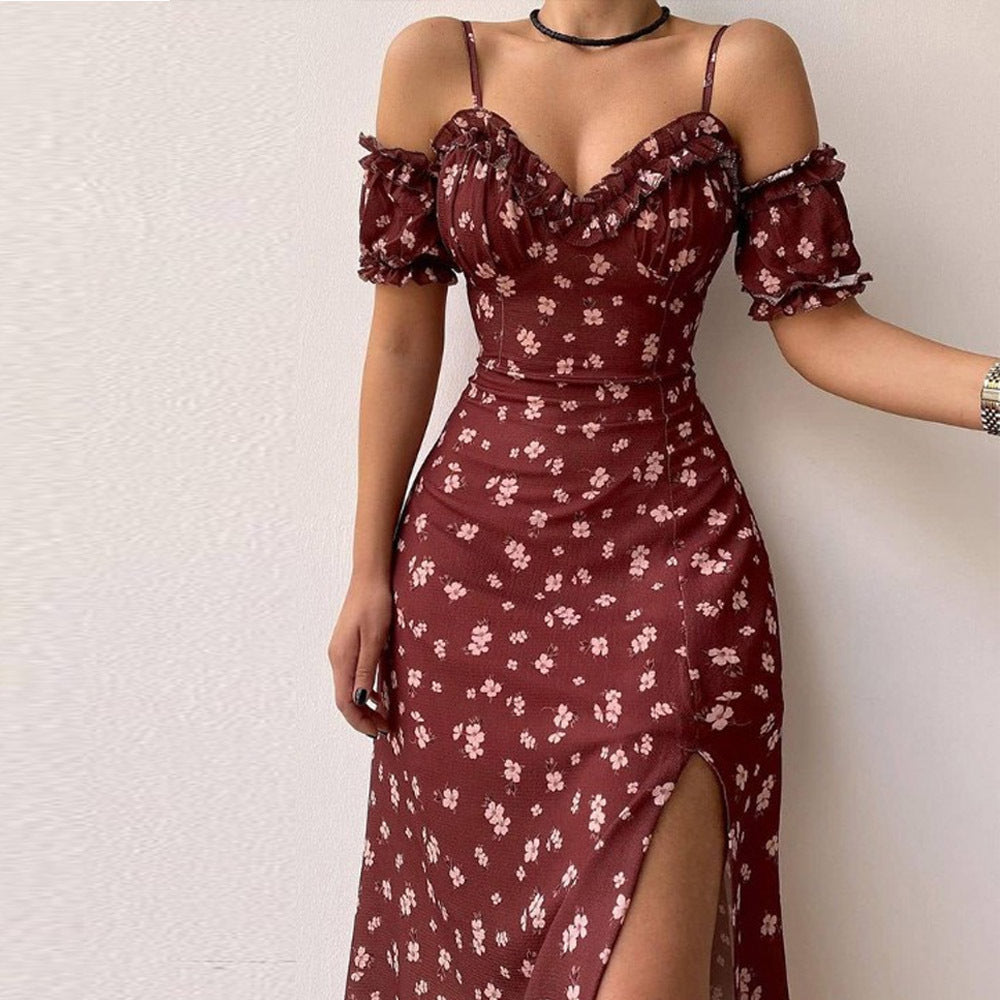 Annick® | Vestido de cóctel con cuello en V