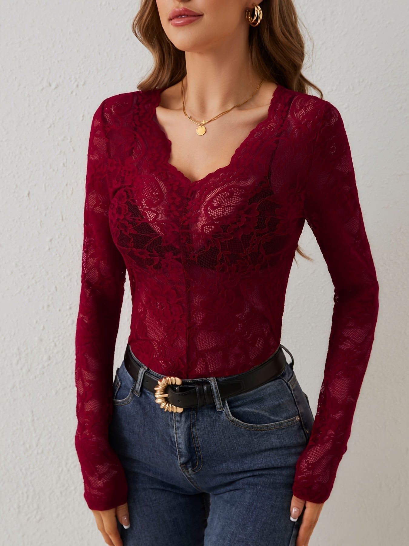 Adalicia® | Camisa de encaje para mujer