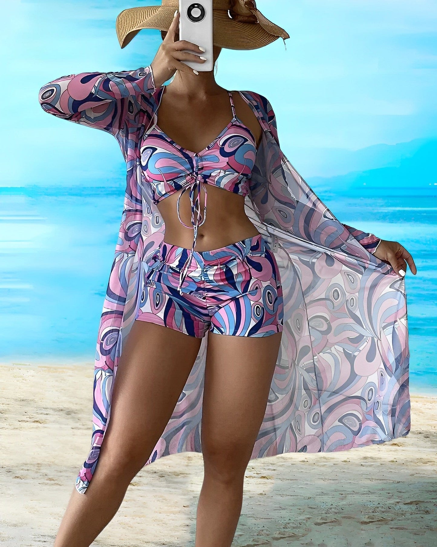 Bramwell® | Conjunto de bikini floral de 3 piezas