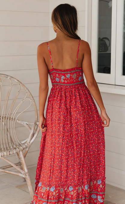 Kimberly® | Vestido Bohemio Con Tirantes