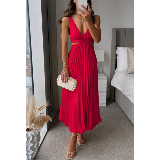 Calipso® | Vestido plisado con escote