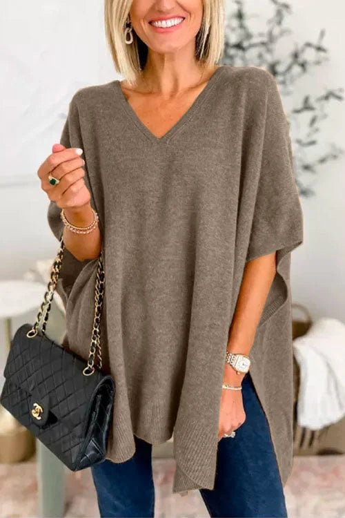 Áurica® | Blusa Con Bajo Irregular Y Escote En Pico