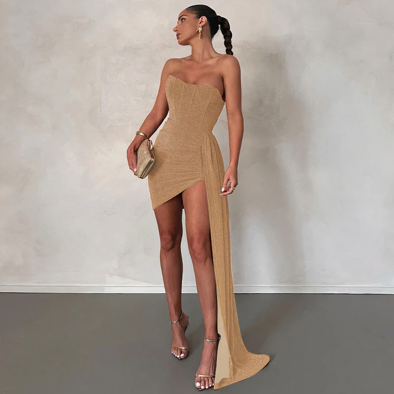 Anice® | Vestido De Cóctel Con Purpurina