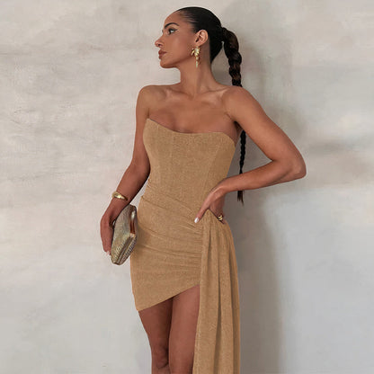 Anice® | Vestido De Cóctel Con Purpurina