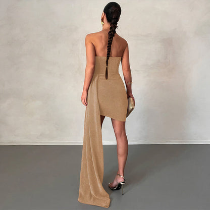 Anice® | Vestido De Cóctel Con Purpurina
