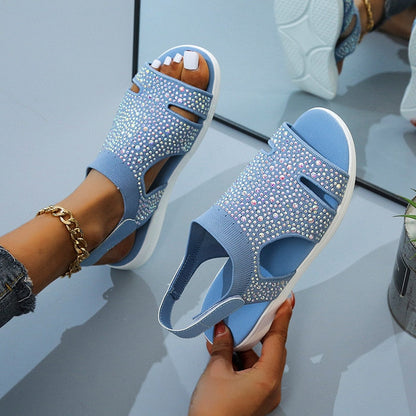 Adalina® | Sandalias Con Purpurina