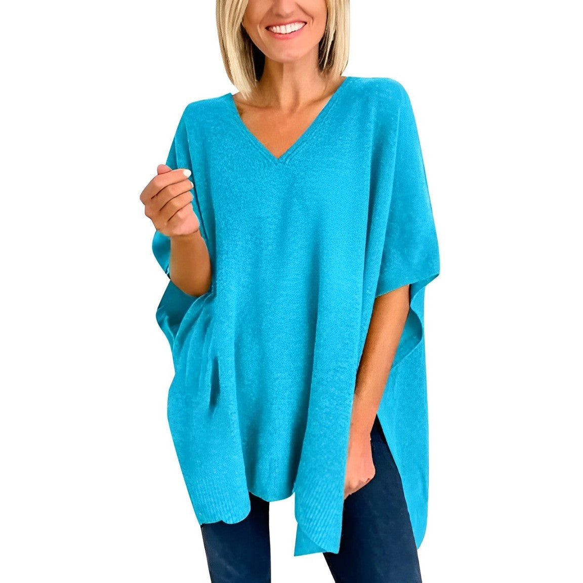 Áurica® | Blusa Con Bajo Irregular Y Escote En Pico