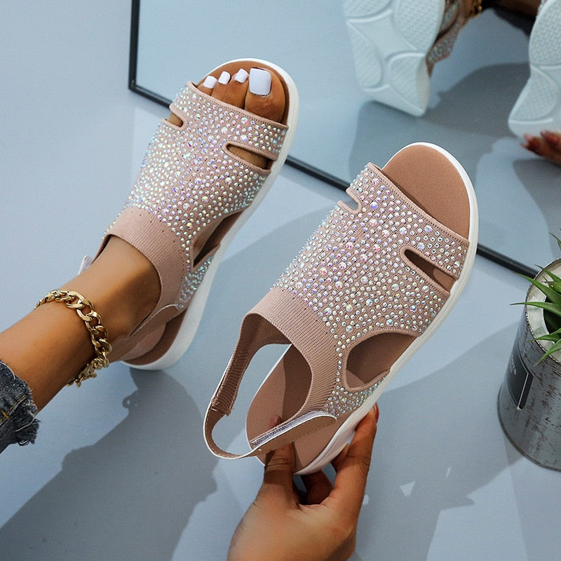 Adalina® | Sandalias Con Purpurina