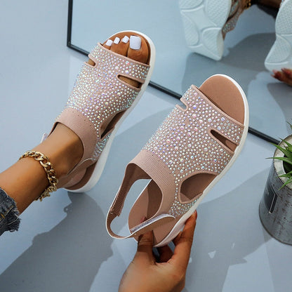 Adalina® | Sandalias Con Purpurina
