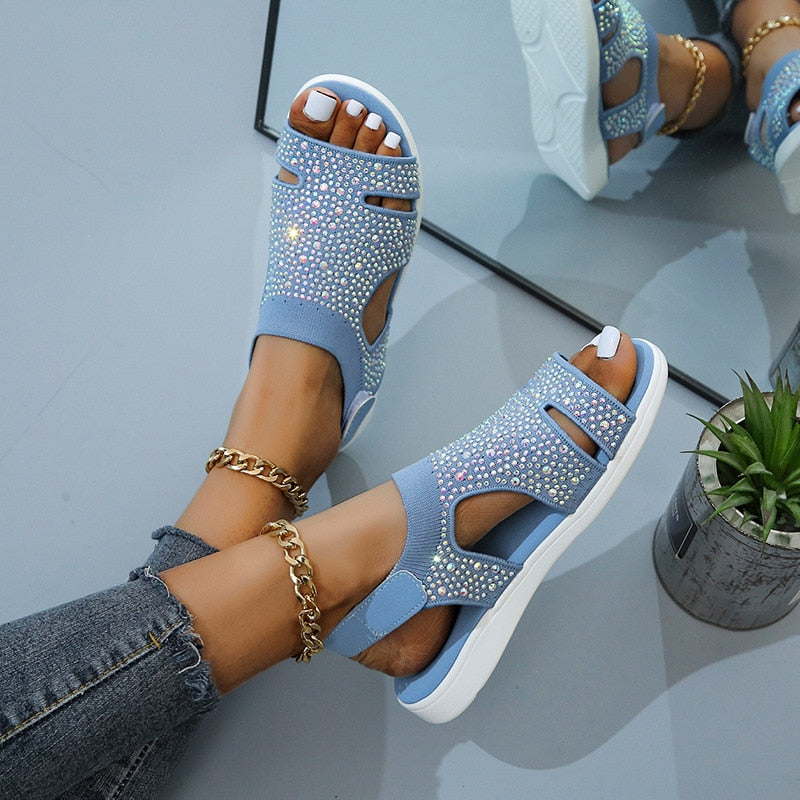 Adalina® | Sandalias Con Purpurina
