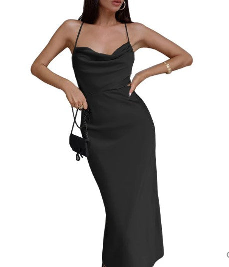 Anika® | Vestido de cóctel negro con encaje