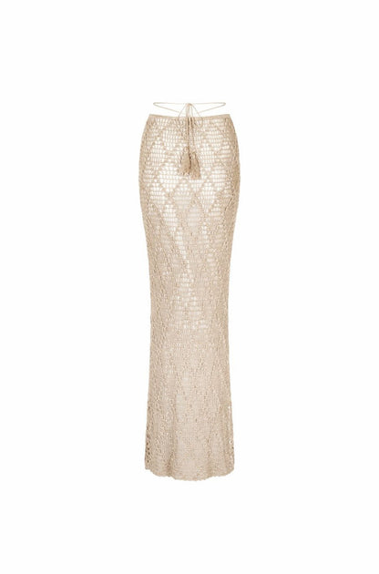 Luz María® | Bañador de verano con top y falda de punto.
