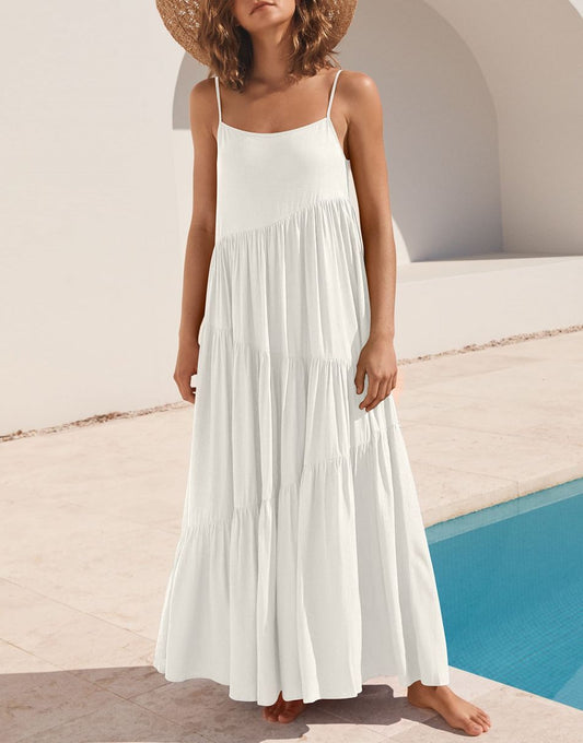 Abelia® | Vestido largo asimétrico para verano